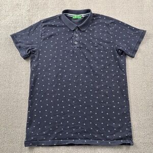 United Colors Of Benneton Polo Shirt Adult Medium Blue Short Sleeve Casual Men's